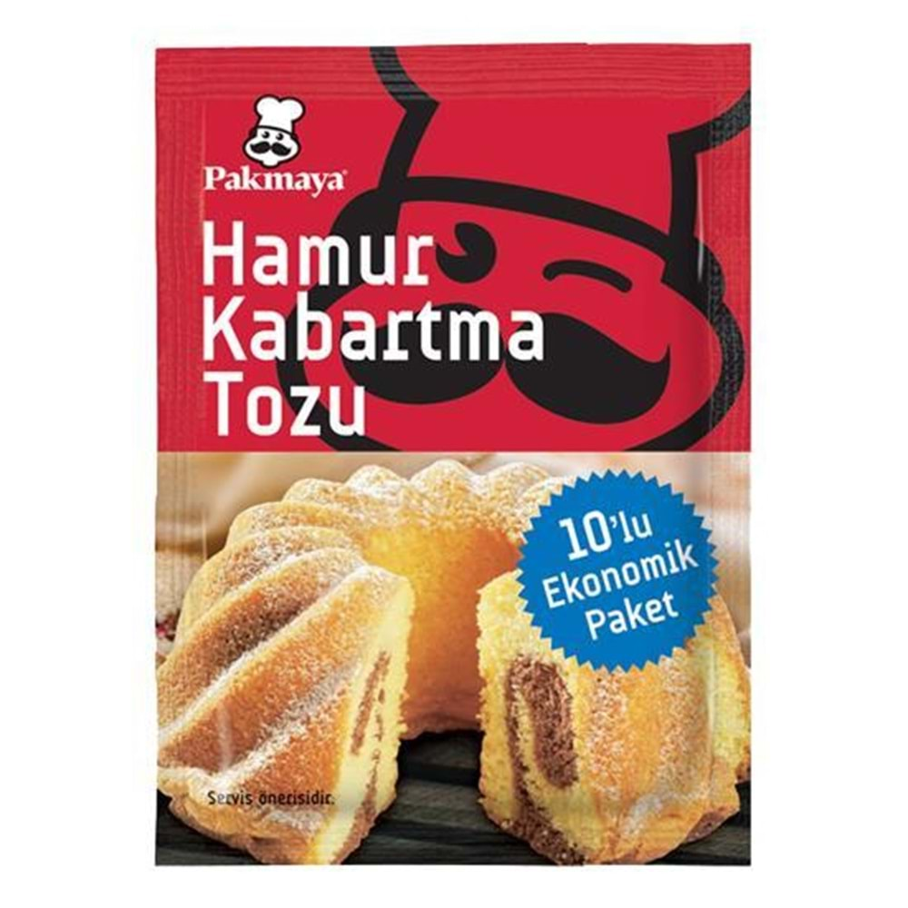 PAKMAYA HAMUR KABARTMA TOZU 10 LU PAKET