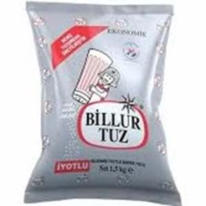 BİLLUR TUZ 1,5 KG DENİZ TUZU