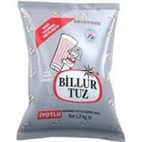 BİLLUR TUZ 1,5 KG DENİZ TUZU