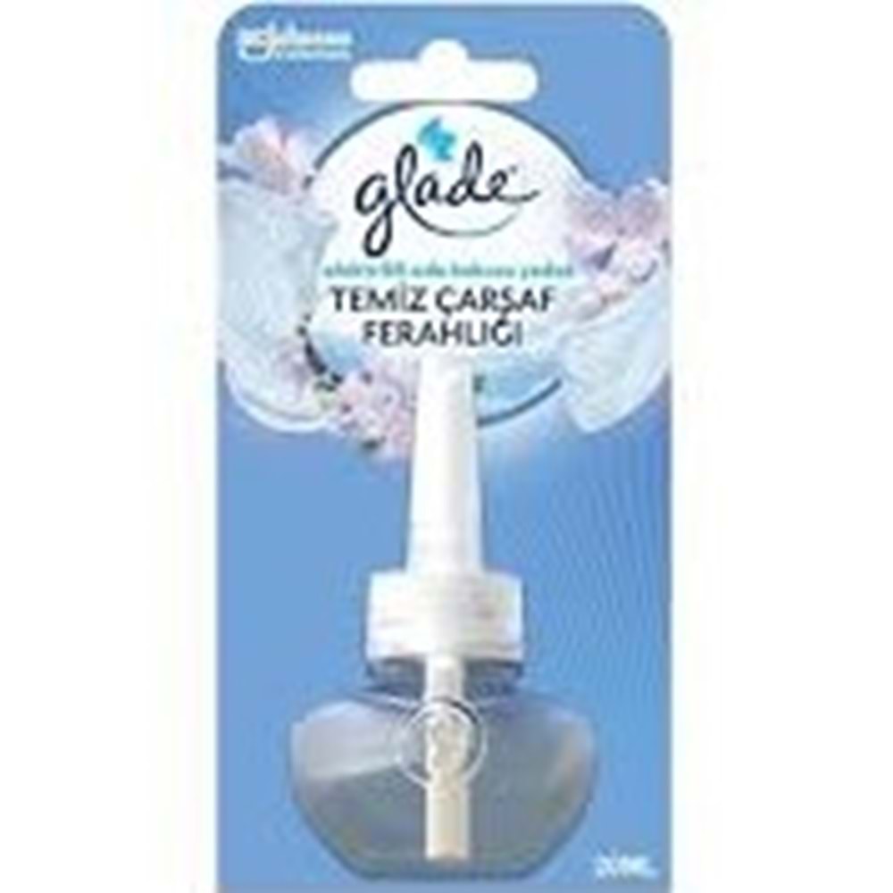 GLADE ELEKTRİKLİ ODA KOKUSU YEDEK KİT 20 ML TEMİZ ÇARŞAF FERAHLIĞI
