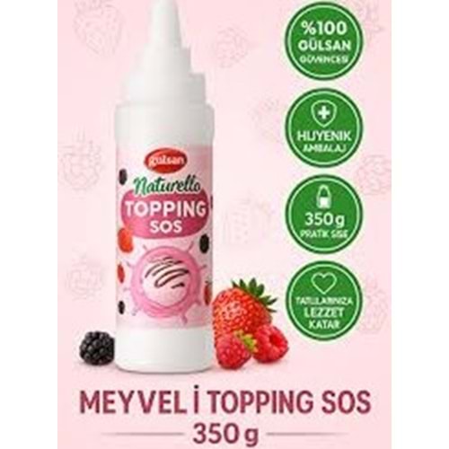 GÜLSAN NATURELLA TOPPING MEYVELİ SOS 350 G