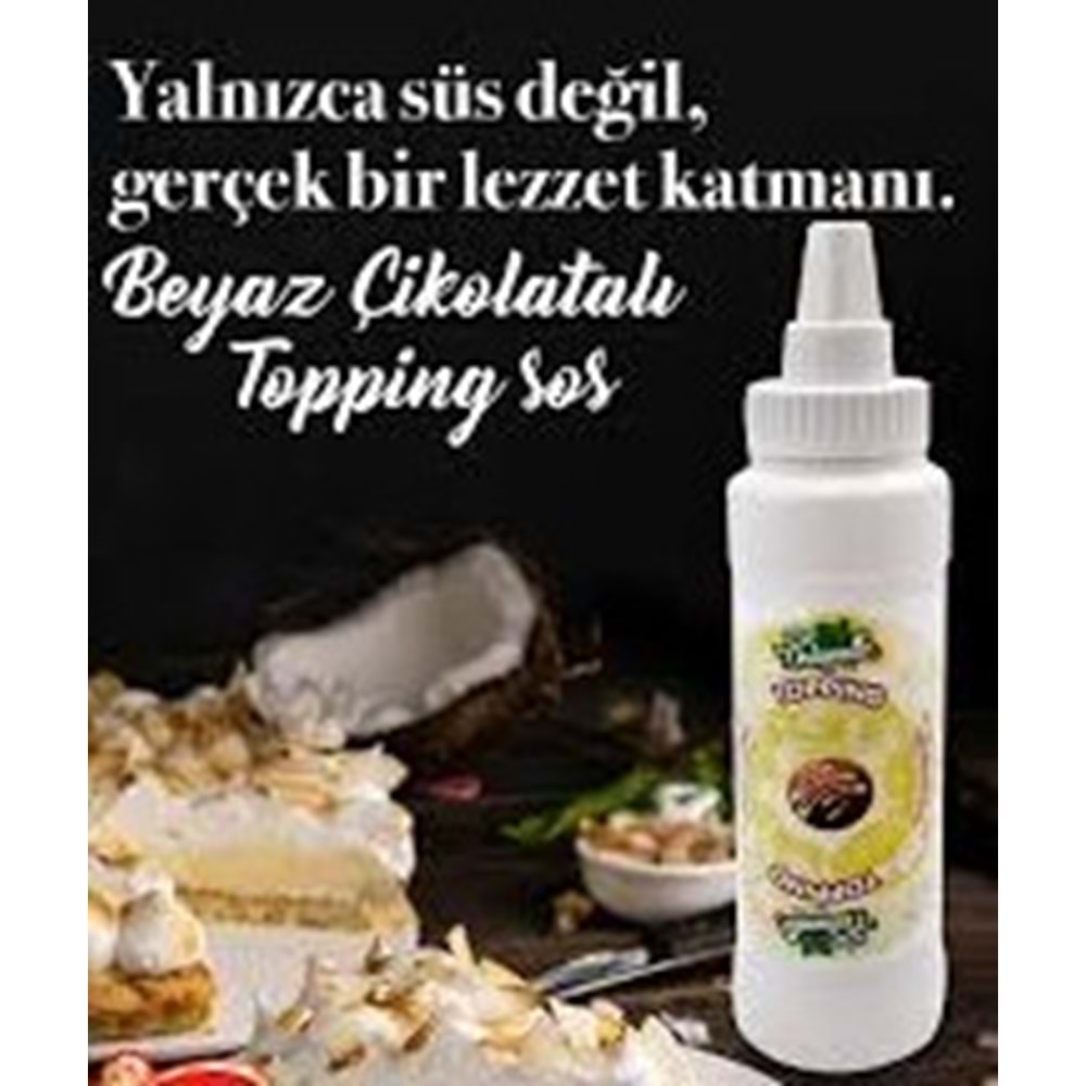 GÜLSAN NATURELLA TOPPING BEYAZ ÇİKOLATALI SOS 350 G
