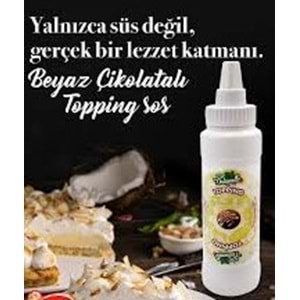 GÜLSAN NATURELLA TOPPING BEYAZ ÇİKOLATALI SOS 350 G