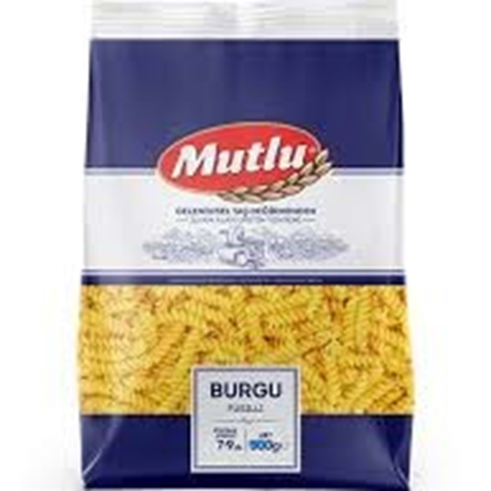 MUTLU MAKARNA 3 KG BURGU