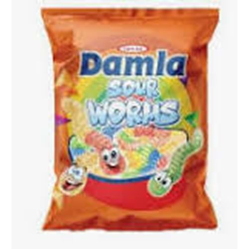 TAYAŞ DAMLA JELIBON 80 GR SOUR WORMS