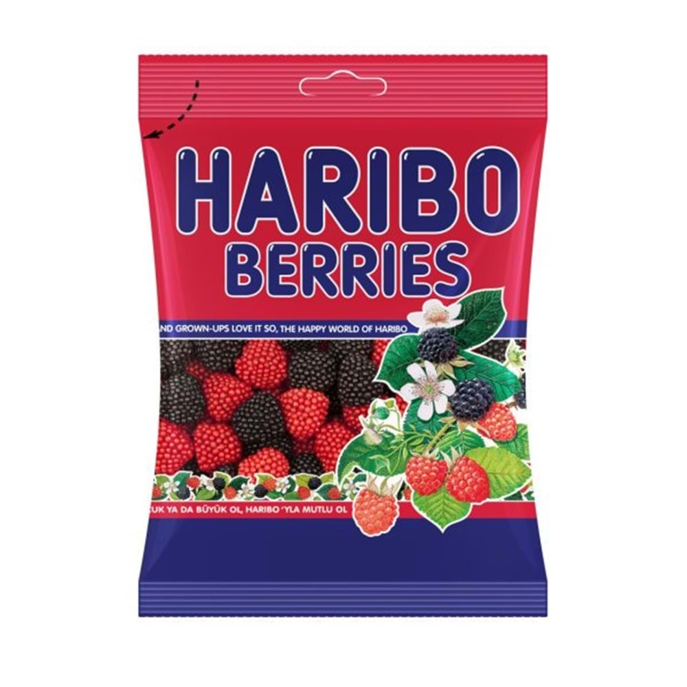 HARİBO YUMUSAK ŞEKER 80 GR BERRIES