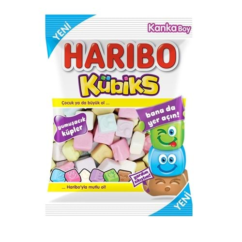 HARİBO YUMUSAK ŞEKER 80 GR KUBIKS