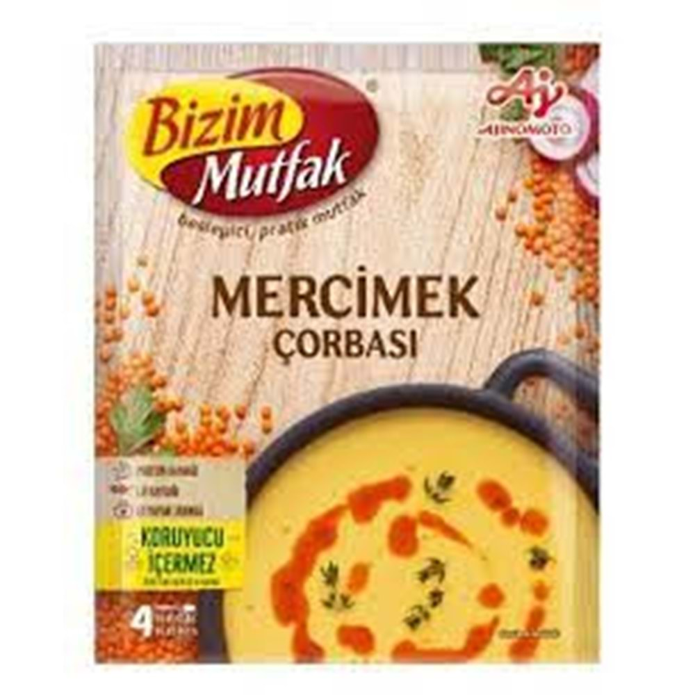 BİZİM HAZIR CORBA 72 GR MERCİMEK