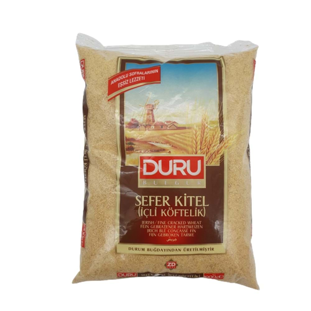 DURU BULGUR 1 KG SEFER KITEL (YARMA)