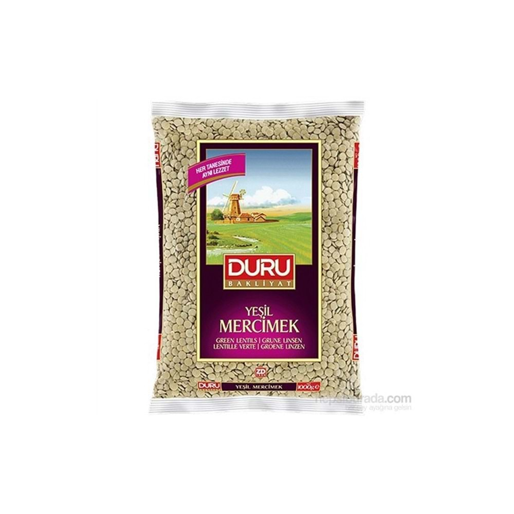 DURU YEŞİL MERCIMEK 1 KG