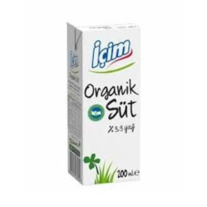 İÇİM ORGANİK SÜT 200 ML