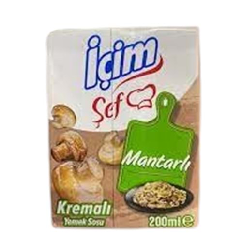 İÇİM SEF KREMALI YEMEK SOSU 200 ML MANTARLI