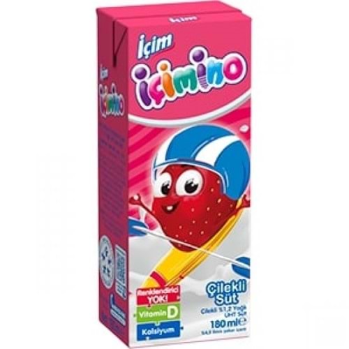 İÇİM İÇİMINO AROMALI SUT 180 ML CILEKLI