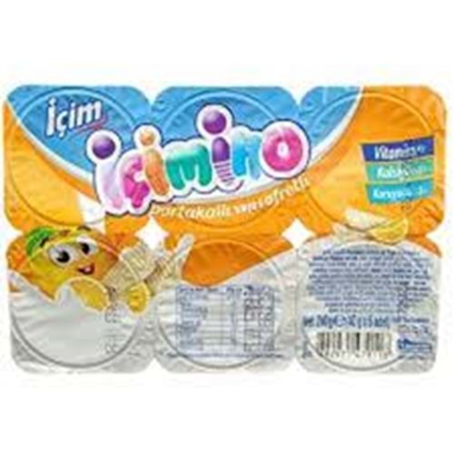 İÇİM İÇİMİNO MEYVELİ YOĞURT 6X40 G PORTAKALLI GOFRETLİ