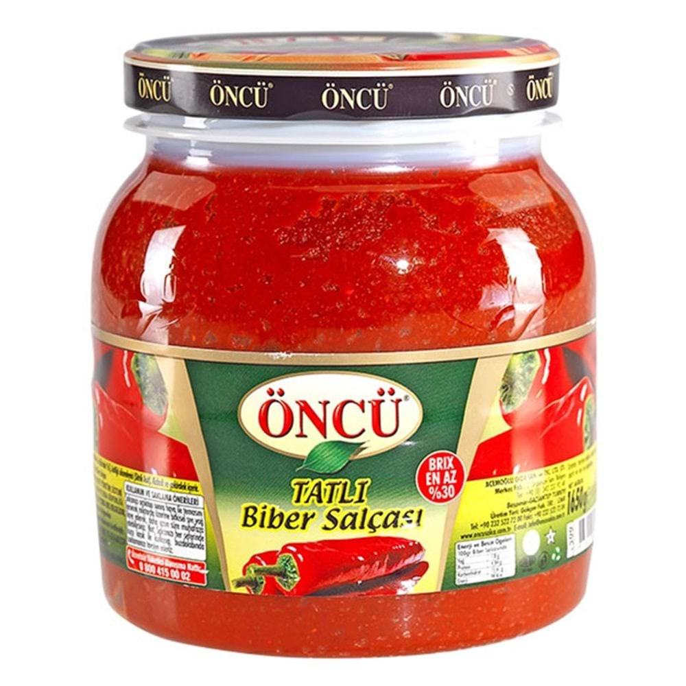 ÖNCÜ BIBER SALCASI 1650 GR TATLI