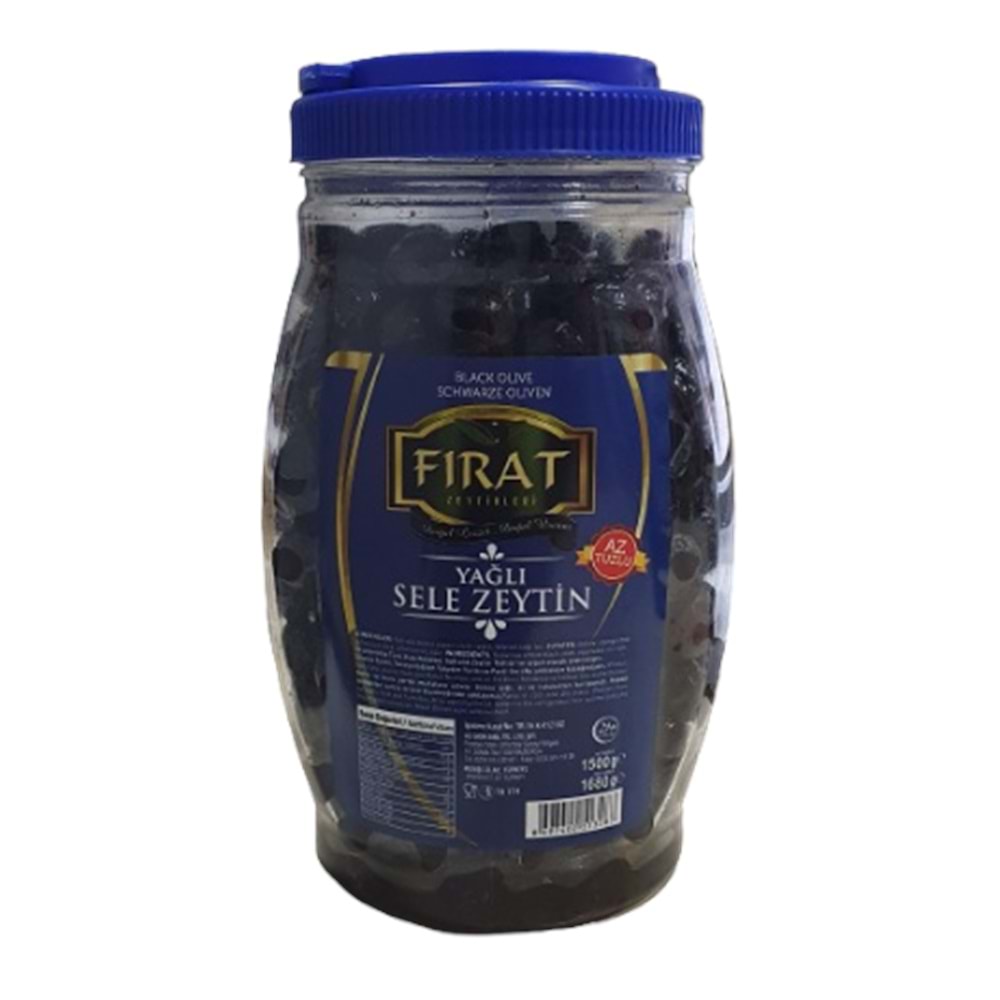 FIRAT YAĞLI SELE ZEYTİN 1500 GR SİYAH XL