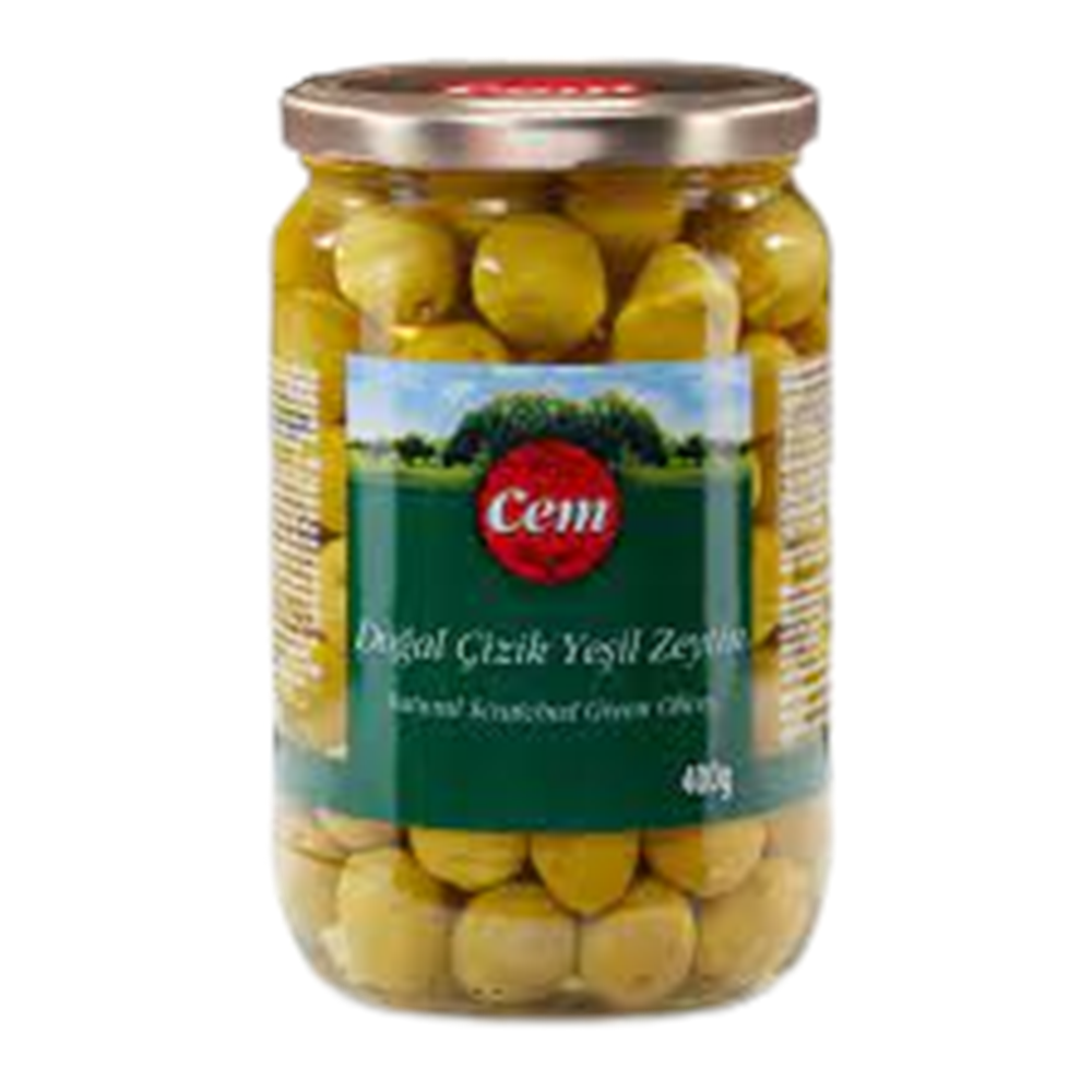 CEM YEŞİL ZEYTİN 400 GR DOĞAL ÇİZİK