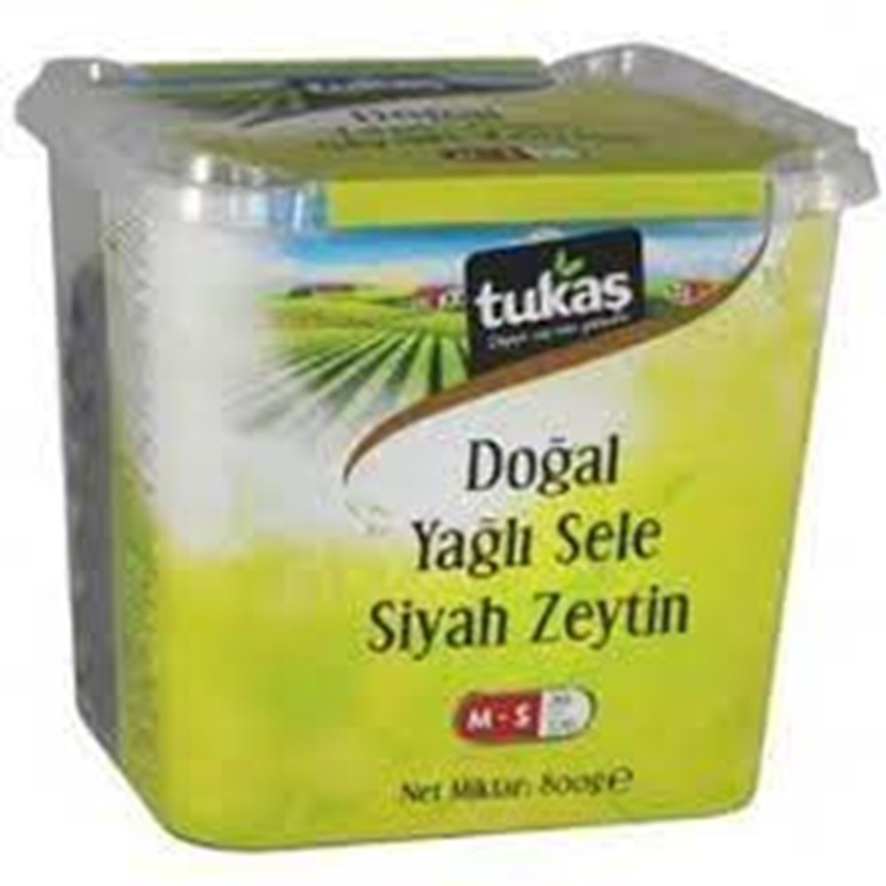 TUKAŞ SİYAH ZEYTİN M-S 800 GR