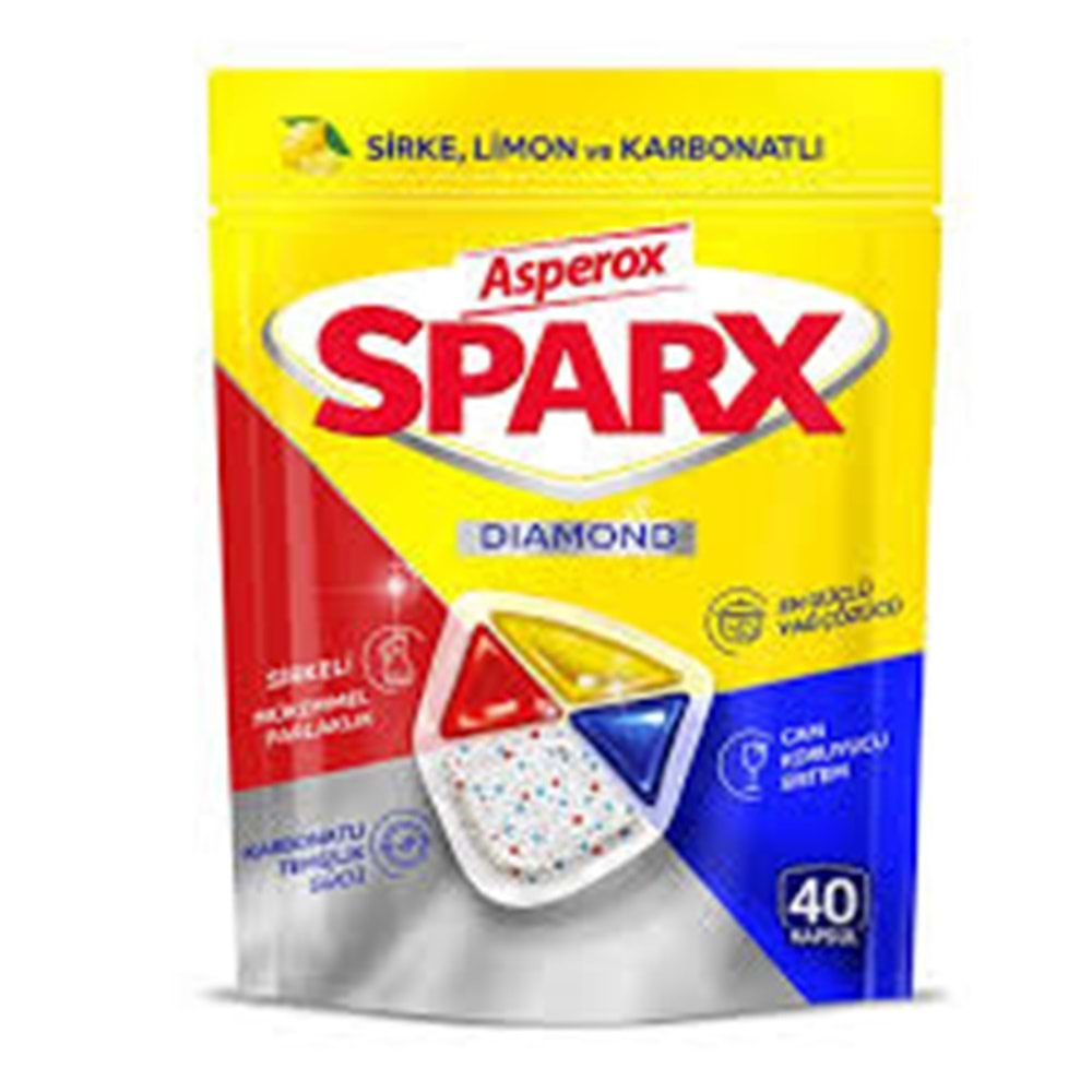 ASPEROX SPARX TABLET 40 ADET LİMON&SİRKE&KARBONAT'LI