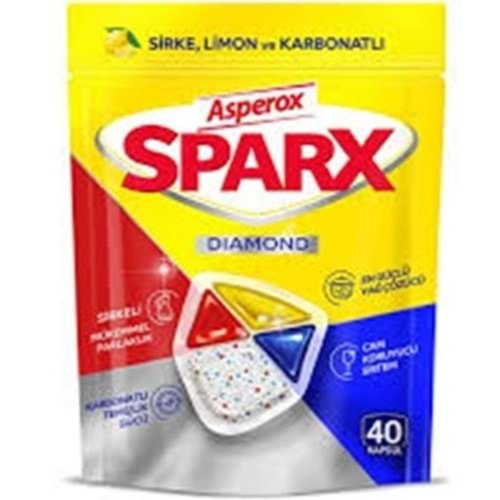 ASPEROX SPARX TABLET 40 ADET LİMON&SİRKE&KARBONAT'LI