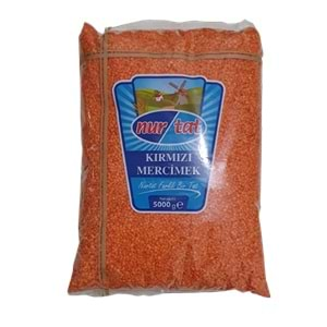 NURTAT KIRMIZI MERCIMEK 5 KG YAPRAK