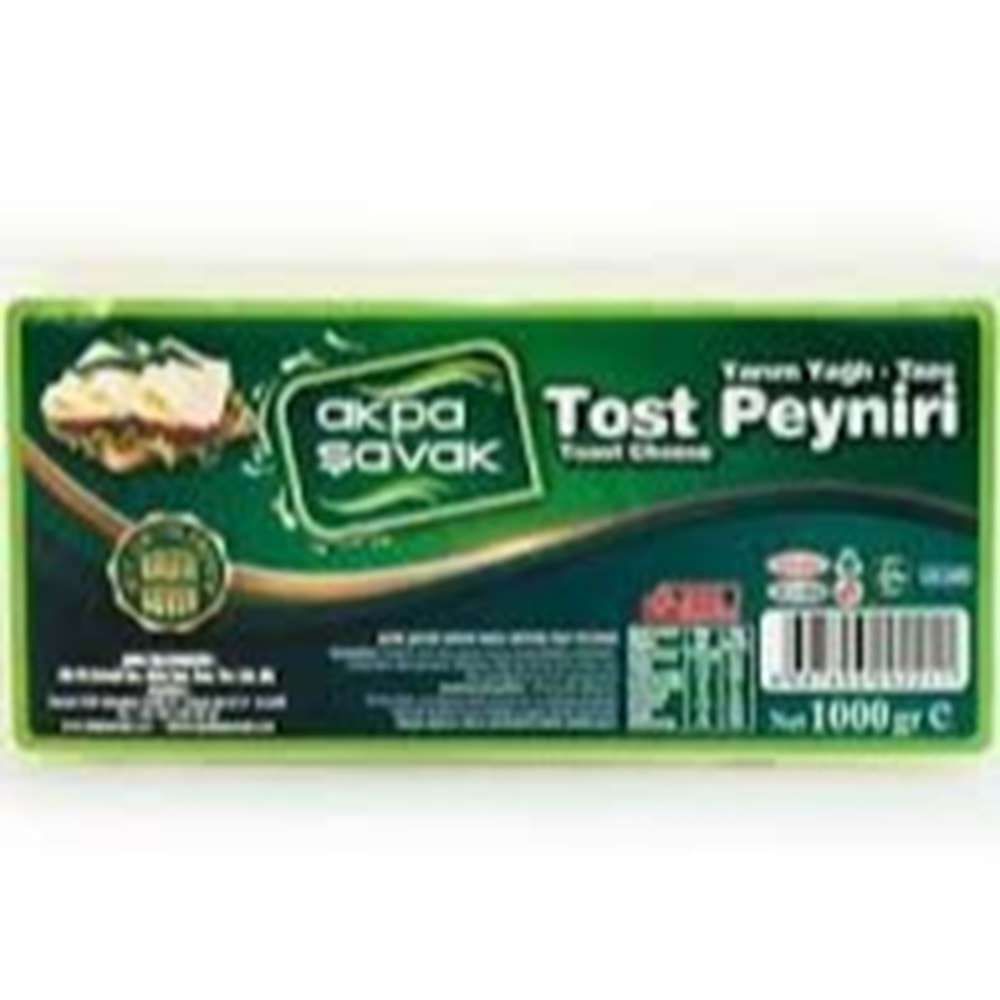 AKPA ŞAVAK TOST PEYNİRİ 600 G YARIM YAĞLI