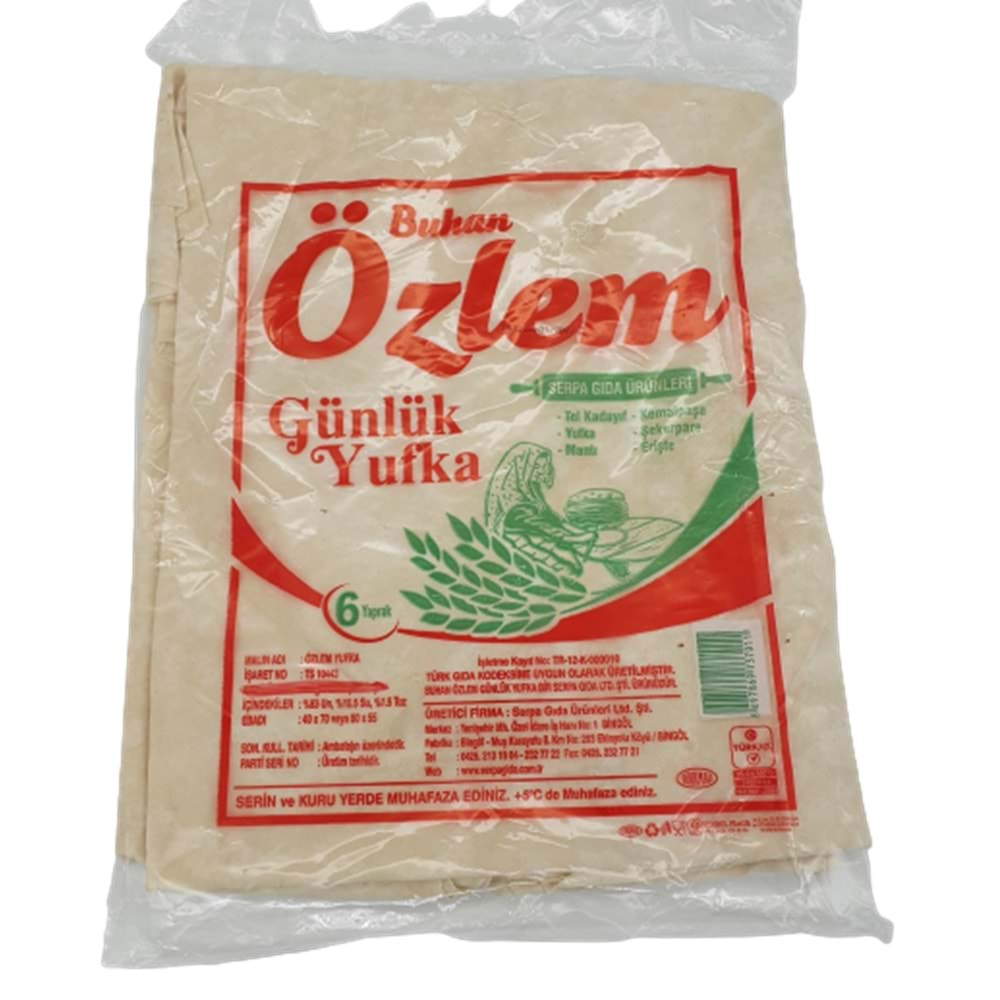 ÖZLEM GUNLUK YUFKA 6 YAPRAK