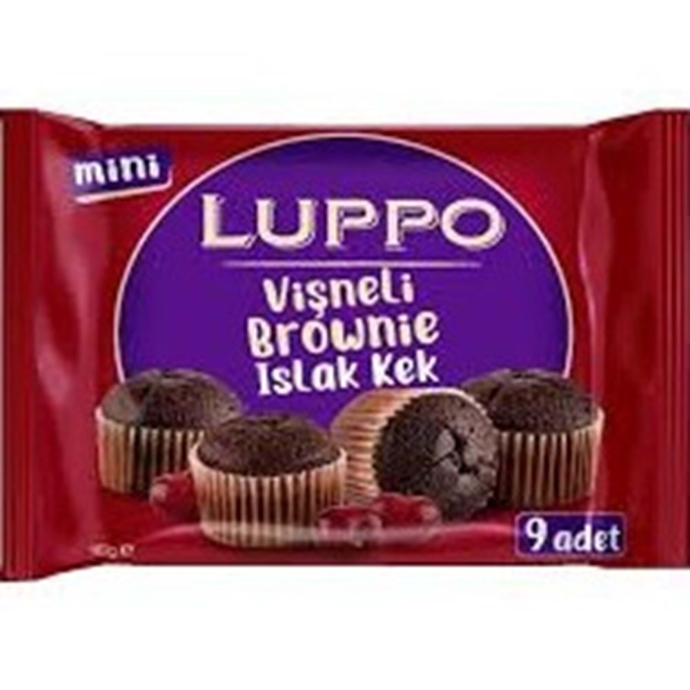 LUPPO ISLAK KEK 9X18 G VİŞNELİ BROWNİE