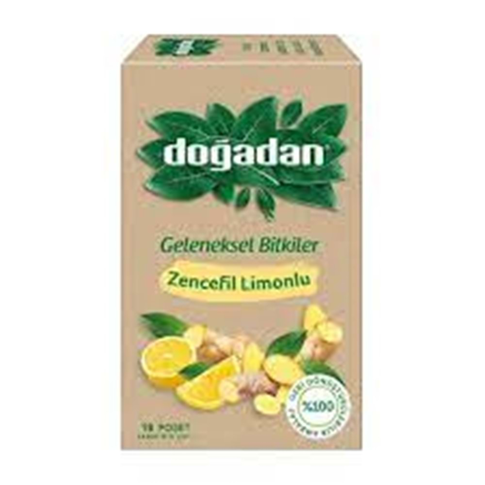 DOĞADAN BİTKİ ÇAYI 20 Lİ ZENCEFİL LİMONLU