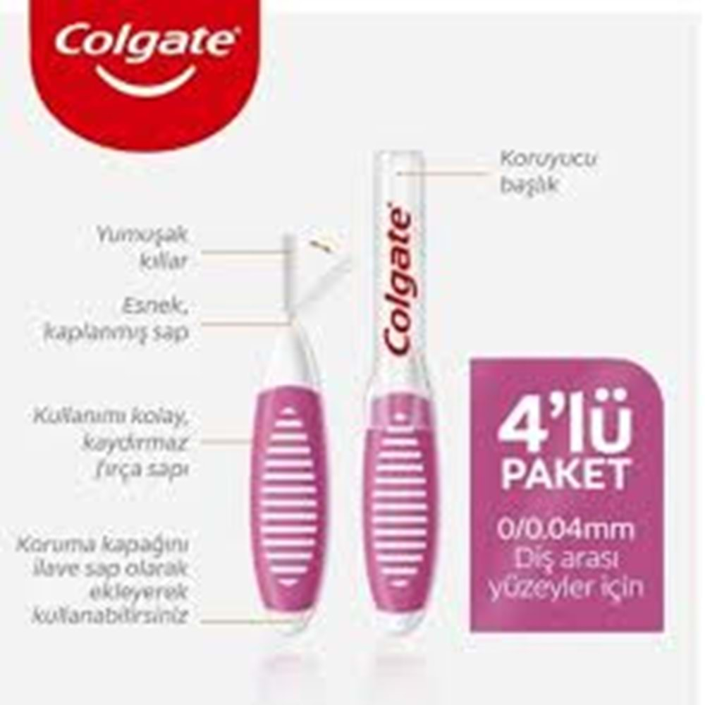 COLGATE ARAYÜZ DİŞ FIRÇASI 4'LÜ