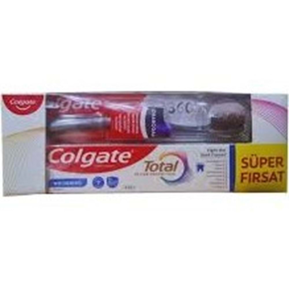 COLGATE DİŞ MACUNU+DİŞ FIRÇASI 50 ML BEYAZLIK+M