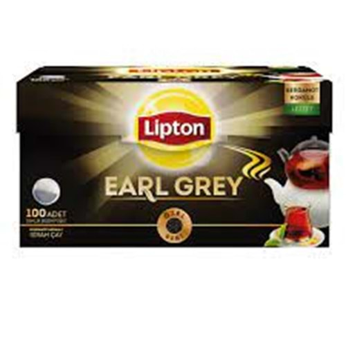 LİPTON EARL GREY DEMLİK ÇAY 100 ADET BERGAMOT KOKULU