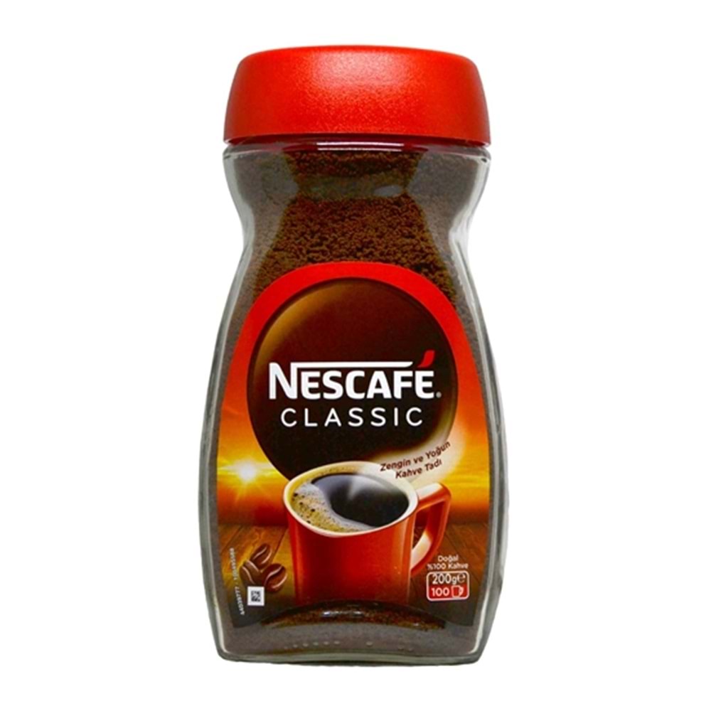 NESCAFE CLASSIC KAVANOZ 200 GR