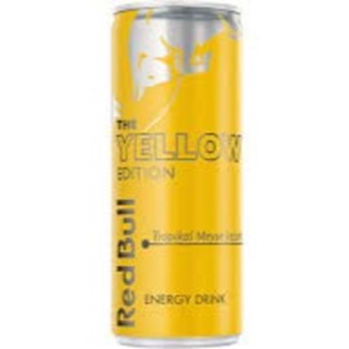 REDBULL ENERJİ İÇECEĞİ T YELLOW 250 ML TROPİKAL MEYVE AROMALI